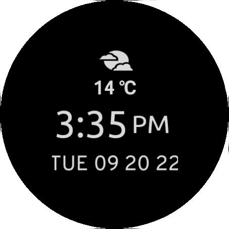 Black vintage meter Watch Face - AOD mode