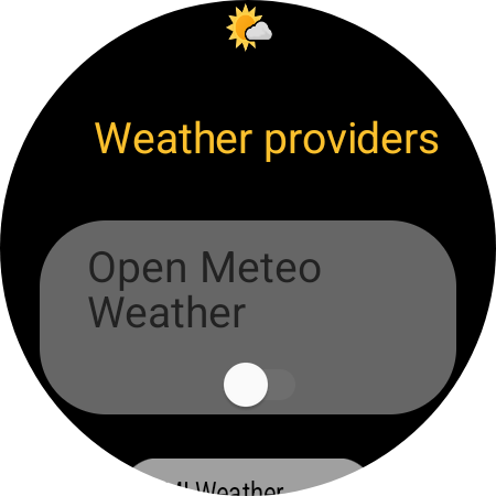 Weather providers