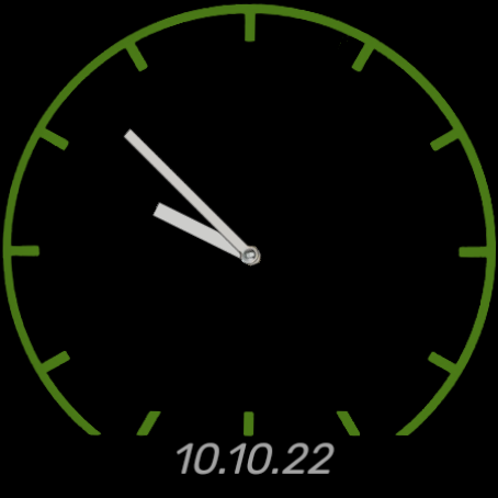 Italic Watch Face for Wear OS - AOD mode