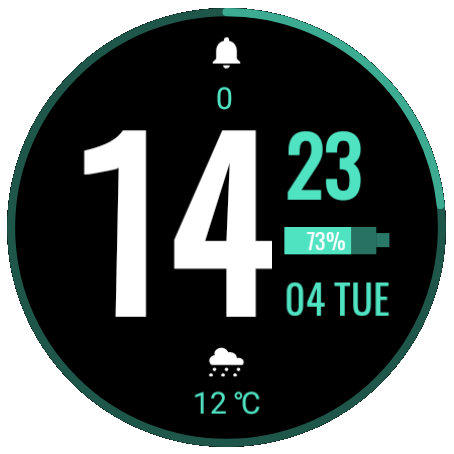 SP big Watch Face for Wear Settings